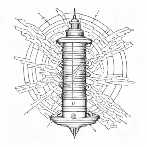 TESLA COIL. tattoo design idea