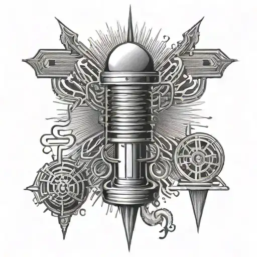 TESLA COIL. tattoo design idea