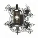 TESLA COIL. tattoo design idea