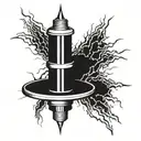 TESLA COIL. tattoo design idea