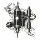 TESLA COIL. tattoo design idea