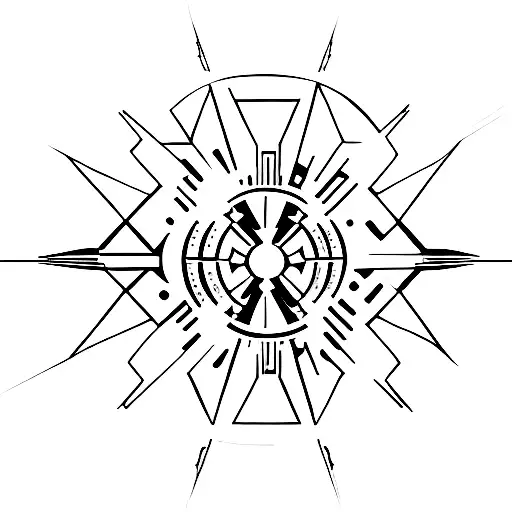 Star Wars Jedi Order logo with geometric patterns  tattoo design idea
