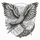 Fallen icarus tattoo design idea