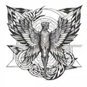 Fallen icarus tattoo design idea