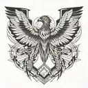 Fallen icarus tattoo design idea