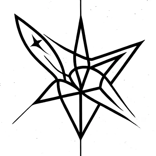 ghetto star  tattoo design idea