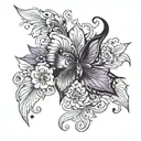 domestic violence survivor on borrowed time running tattoo design idea