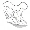 god thunder storm tattoo design idea