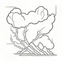 god thunder storm tattoo design idea