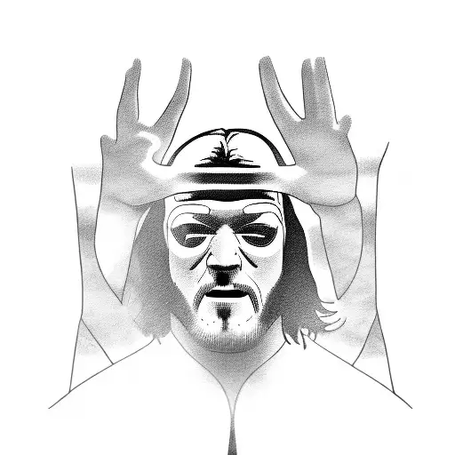 wwe the undertaker and john lennon tattoo design idea