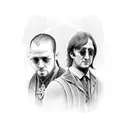 the undertaker and john lennon tattoo design idea