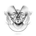 the undertaker and john lennon tattoo design idea