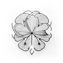 5 leaf clover of black clover tattoo design idea
