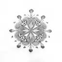 5 leaf clover of black clover tattoo design idea