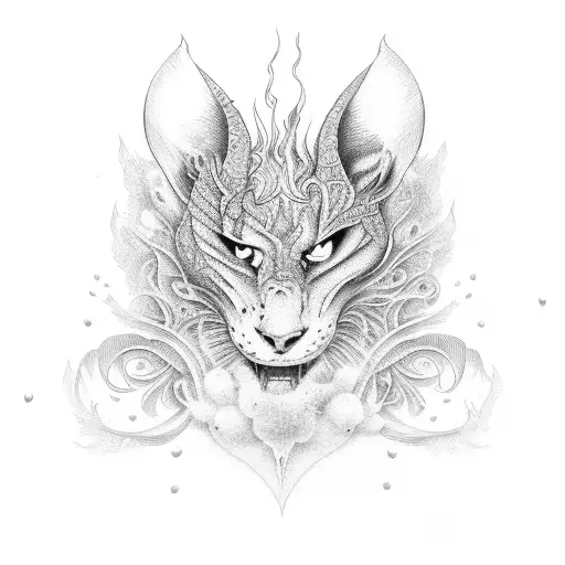 Match takes fire tattoo design idea