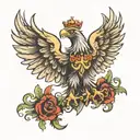 polish eagle tattoo design idea
