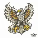 polish eagle tattoo design idea