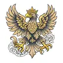 polish eagle tattoo design idea