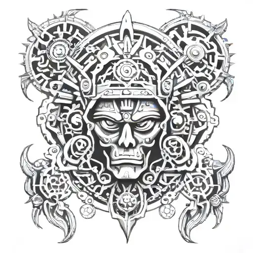 Aztec tattoo design idea