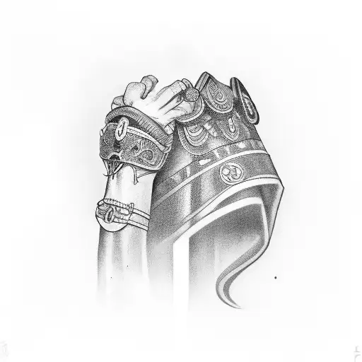 greek Moires arm band  tattoo design idea