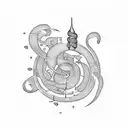 coda music note tattoo design idea