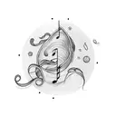 coda music note tattoo design idea