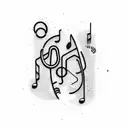 coda music note tattoo design idea