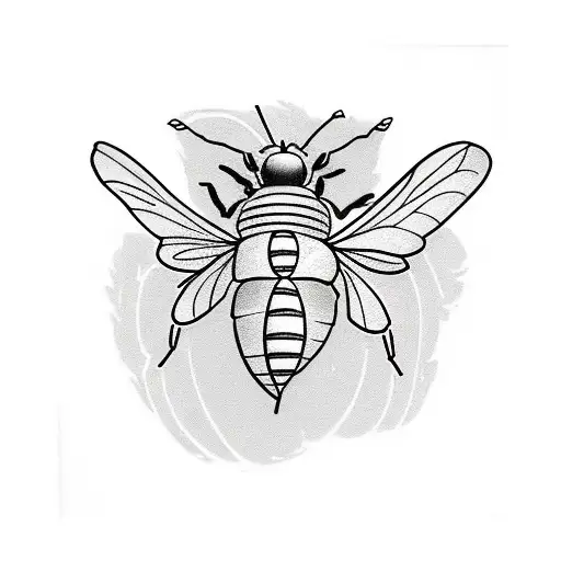 Honey Bee tattoo design idea