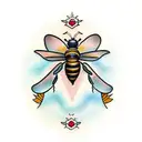 Honey Bee tattoo design idea