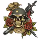 usmc infantry tattoo design idea