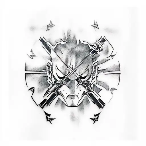 metal gear solid tattoo design idea