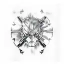 metal gear solid tattoo design idea