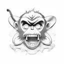monkey D luffy tattoo design idea