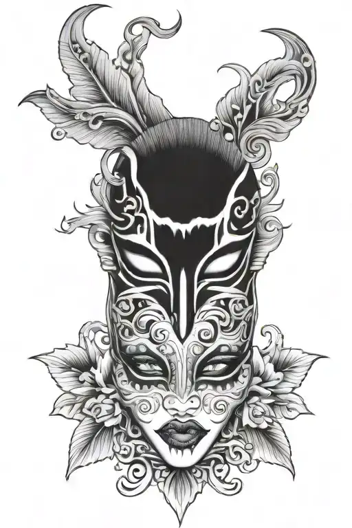 Hannah mask tattoo design idea