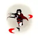 itachi uchiha sharingan tattoo design idea