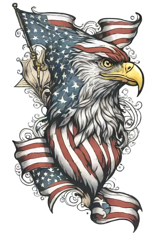 patriotic tattoo design idea