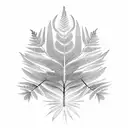 Fern Tree tattoo design idea