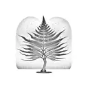 Fern Tree tattoo design idea