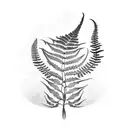 Fern Tree tattoo design idea