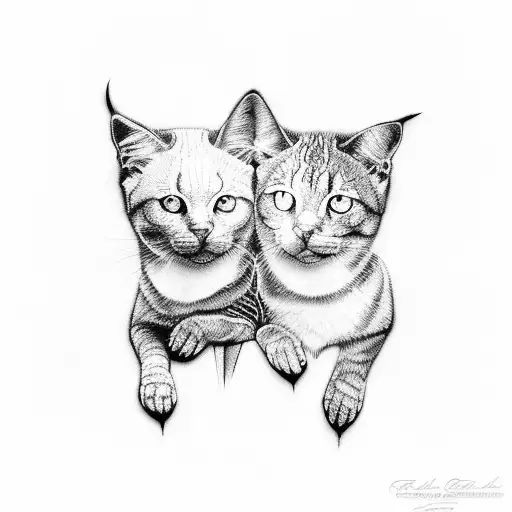 An intricate black and grey tattoo featuring Sophia and Annabelle in a Florida Keys setting tattoo design idea