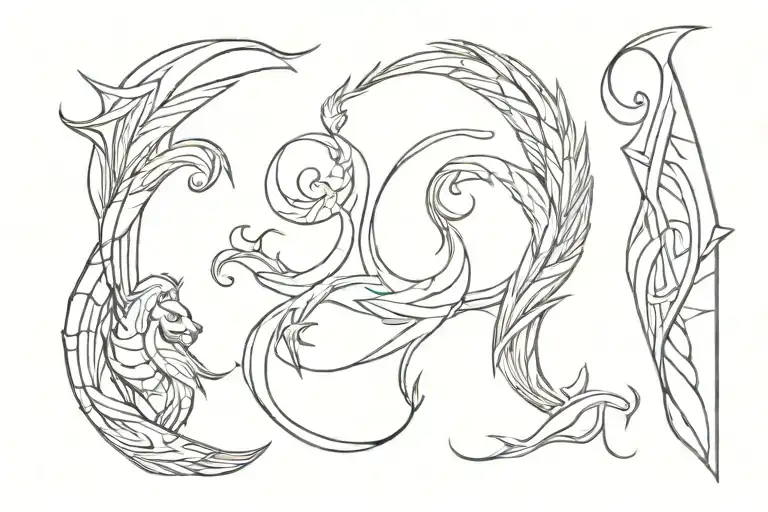 valhalla full sleeve tattoo design idea