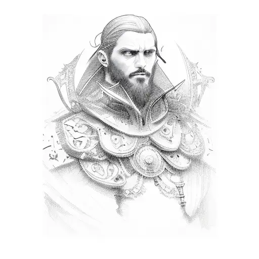 Card game king tattoo design idea