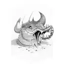 Card game king tattoo design idea