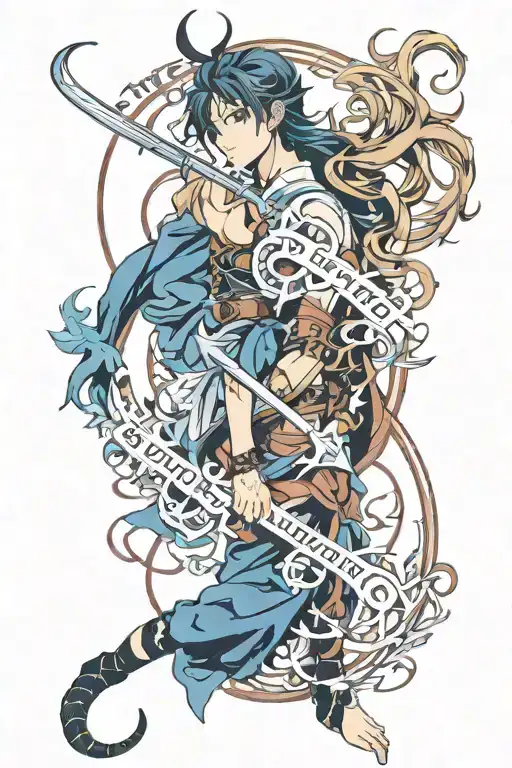 words saying "Scorpio+Sagittarius=Ophicius The perfect combination" tattoo design idea