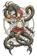 Scorpio+Sagittarius=Ophicius The perfect combination  tattoo design idea