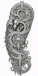 elden ring logo tattoo design idea