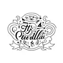 text with "PRBLM CHILD" tattoo design idea