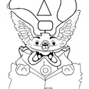 text with "PRBLM CHILD" tattoo design idea