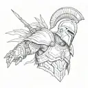 spartan tattoo design idea