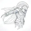 spartan tattoo design idea